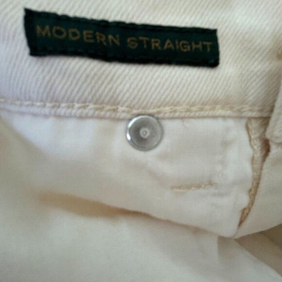LRL Ralph Lauren Jeans Co Ivory Modern Straight Fit Denim Womens Size 28" x 31" - Picture 6 of 8